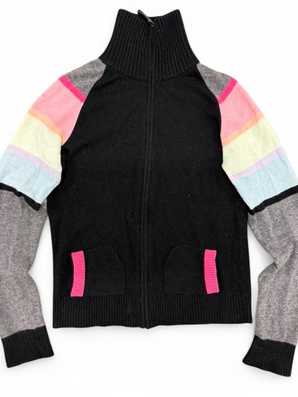 Etcetera Black Knit Sweater with Subtle Pattern